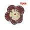 Vinyl Stitched Flower Piece Pin-On Applique for Jackets Bags Costumes